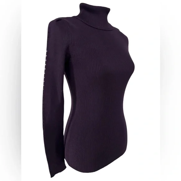 PHILOSOPHY / Deep Purple Turtleneck / Small - Picture 9 of 11